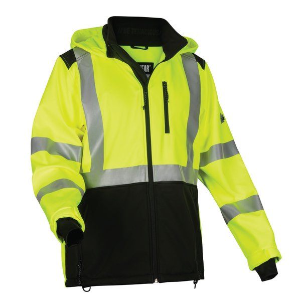 Glowear By Ergodyne 3XL Lime Hi-Vis Softshell Water-Resistant Jacket 8353